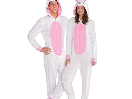 Adult Easter Bunny Zipster Costume on Sale