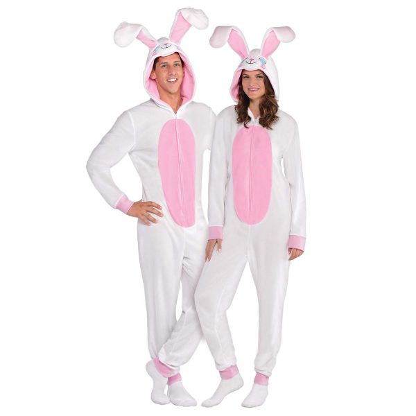 Adult Easter Bunny Zipster Costume on Sale