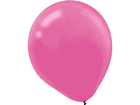 Bright Pink Latex Balloon 12in, 15pcs For Discount