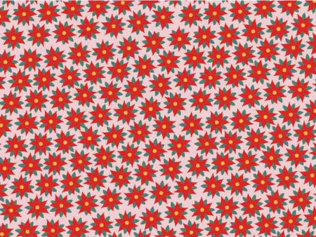 Red Star Of Bethlehem Wrapping Paper Online