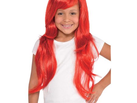 Child Glamorous Red Wig on Sale