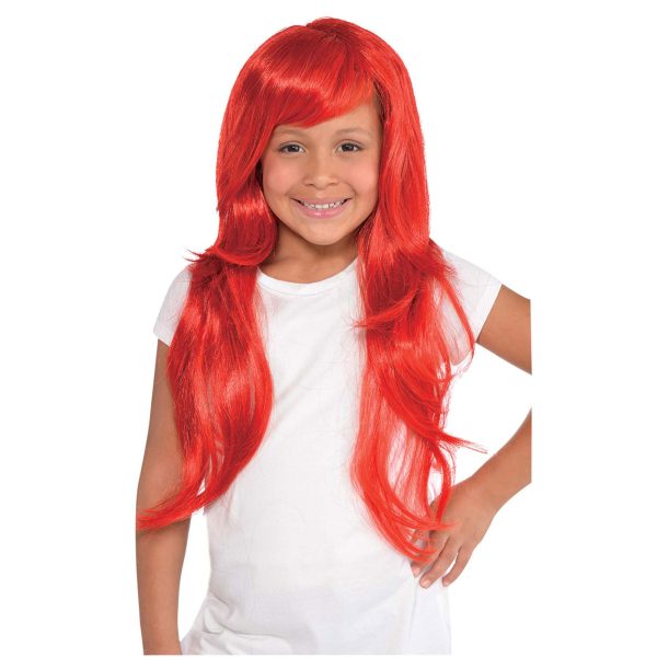 Child Glamorous Red Wig on Sale