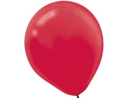 Apple Red Latex Balloons 12in, 15pcs For Discount