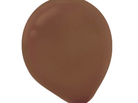 Chocolate Brown Balloons 12in, 15pcs For Sale