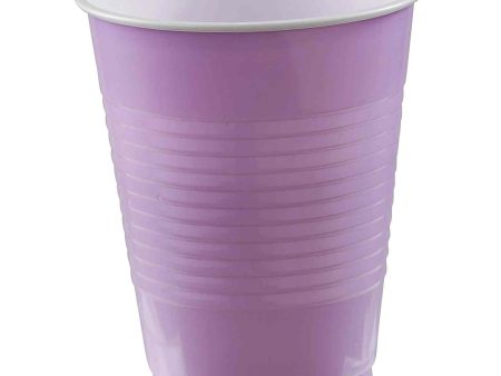 Lavender Plastic Cups 18oz, 20pcs For Sale