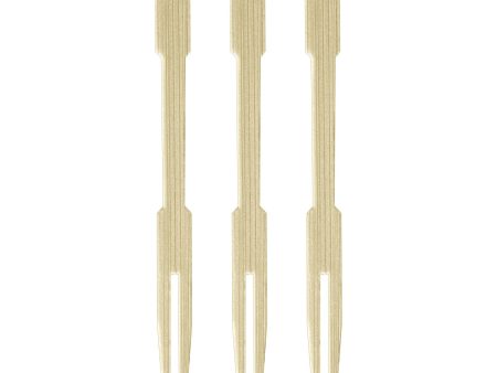 Bamboo Cocktail Forks 3in, 70pcs Online Sale