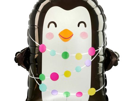 Bright Holiday Penguin Standard Shape Balloon 38x45cm For Sale