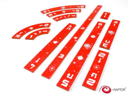 E-Raptor - Star Wars X-Wing Miniature Game Rulers (Orange) Hot on Sale